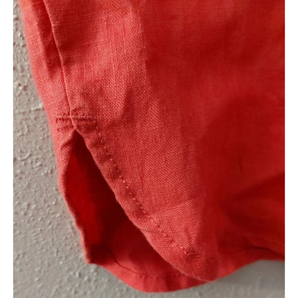 St. Tropez West 100% Linen Knee Length Skirt Size XL - Picture 6 of 9